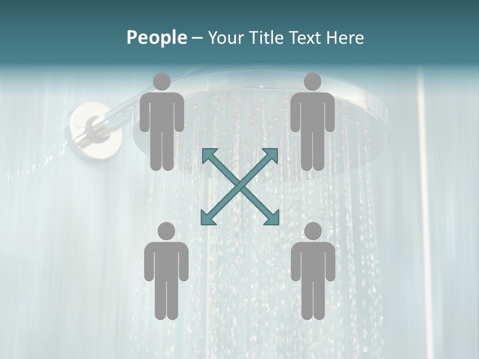 Flowing Spray Stream PowerPoint Template