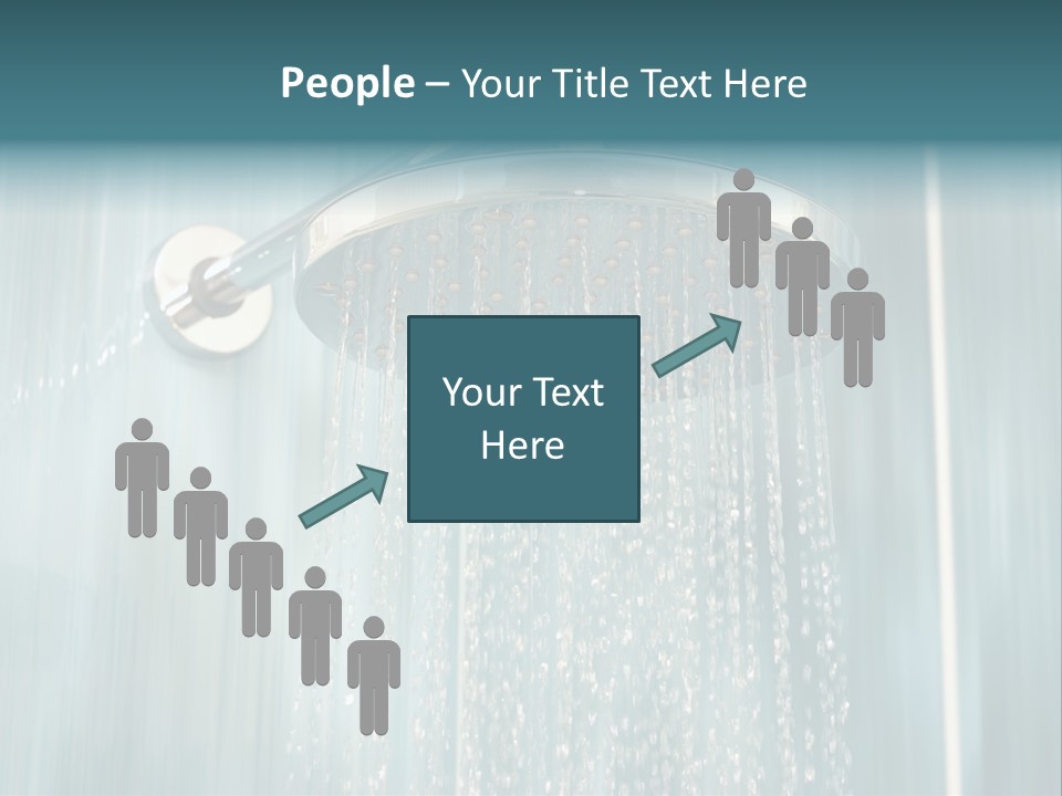 Flowing Spray Stream PowerPoint Template