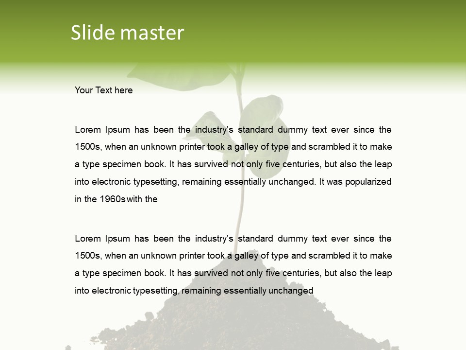 Leaf Ecology Cultivate PowerPoint Template