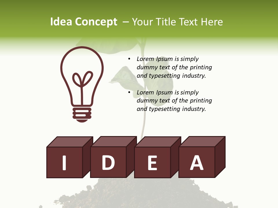 Leaf Ecology Cultivate PowerPoint Template