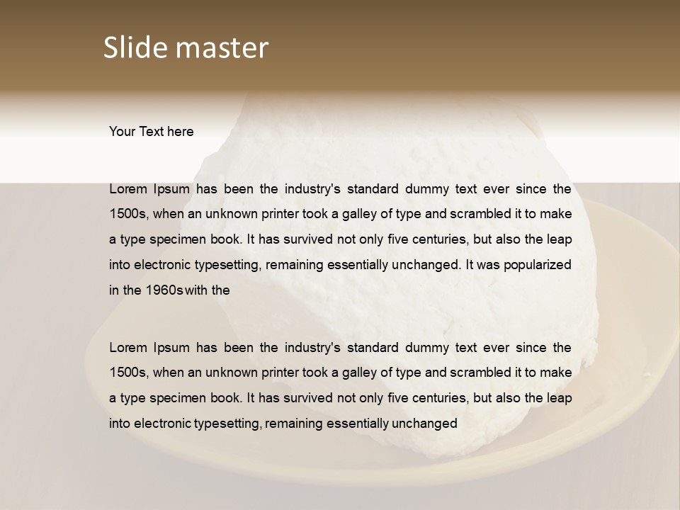 Dairy Food Cheese PowerPoint Template