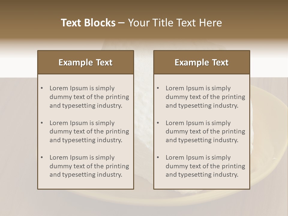 Dairy Food Cheese PowerPoint Template