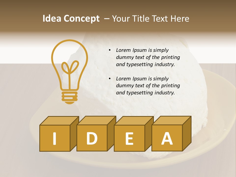 Dairy Food Cheese PowerPoint Template