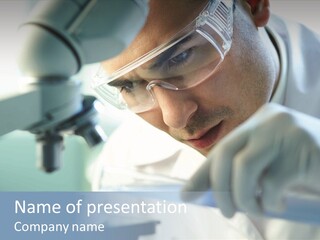 Biotechnology Lab Biochemistry PowerPoint Template