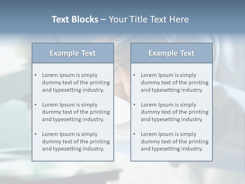Biotechnology Lab Biochemistry PowerPoint Template