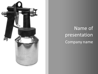 Handle Work Sprayer PowerPoint Template