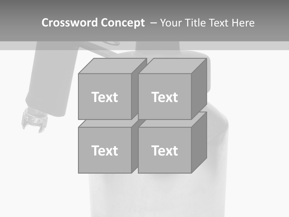 Handle Work Sprayer PowerPoint Template