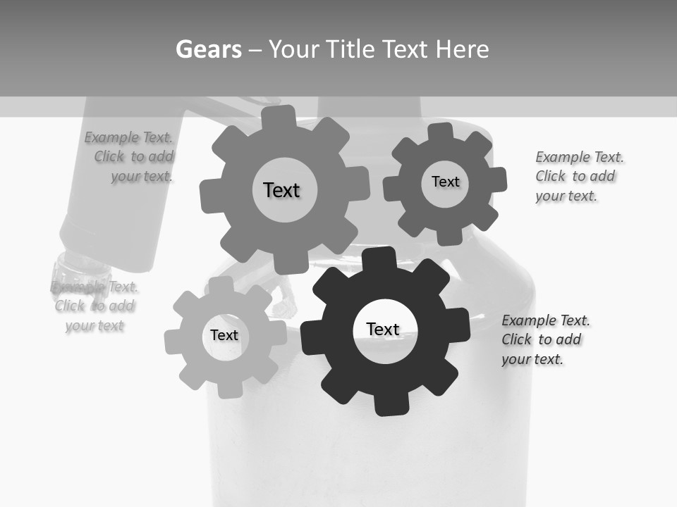 Handle Work Sprayer PowerPoint Template