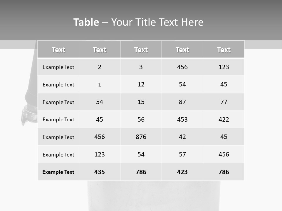 Handle Work Sprayer PowerPoint Template