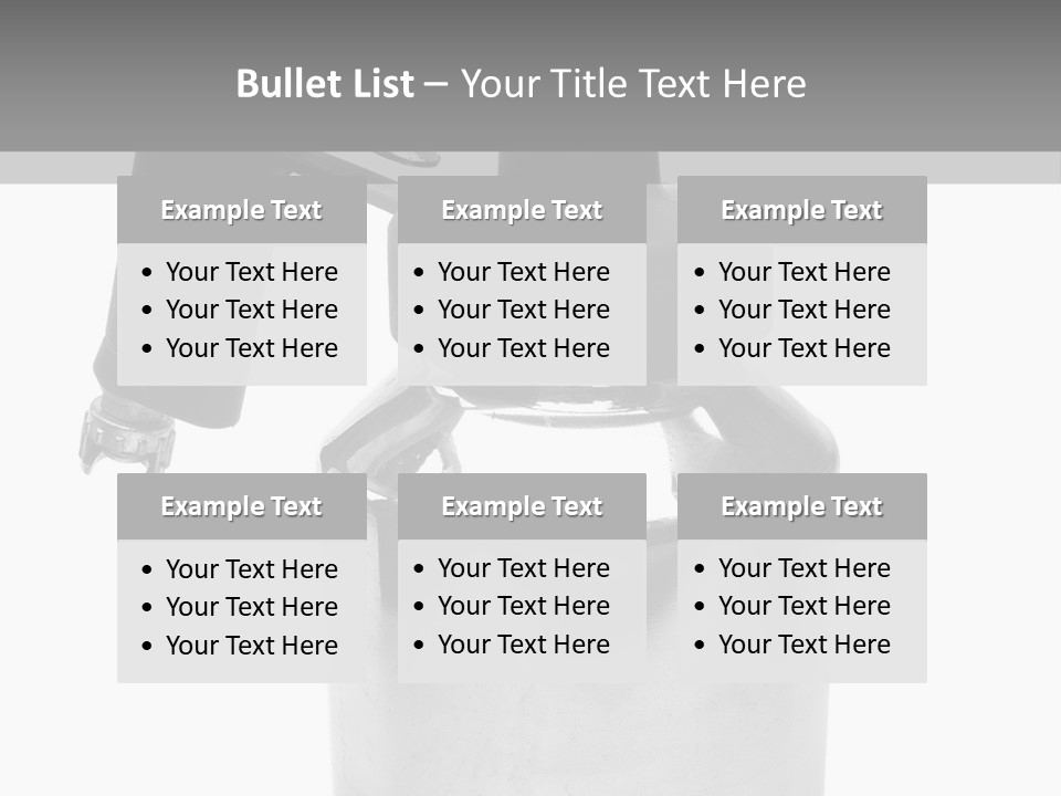 Handle Work Sprayer PowerPoint Template