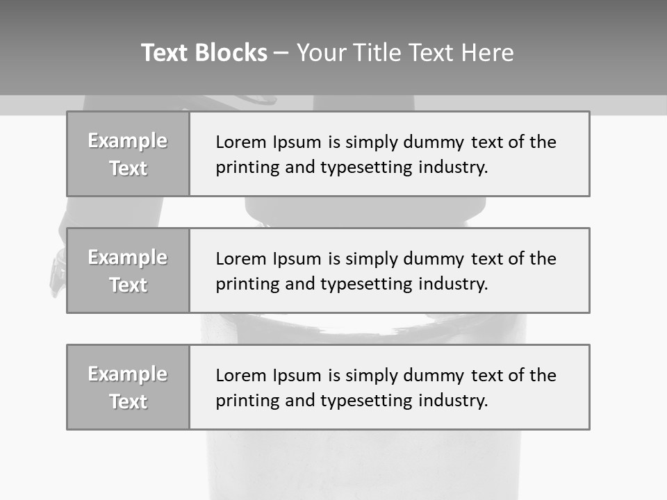 Handle Work Sprayer PowerPoint Template