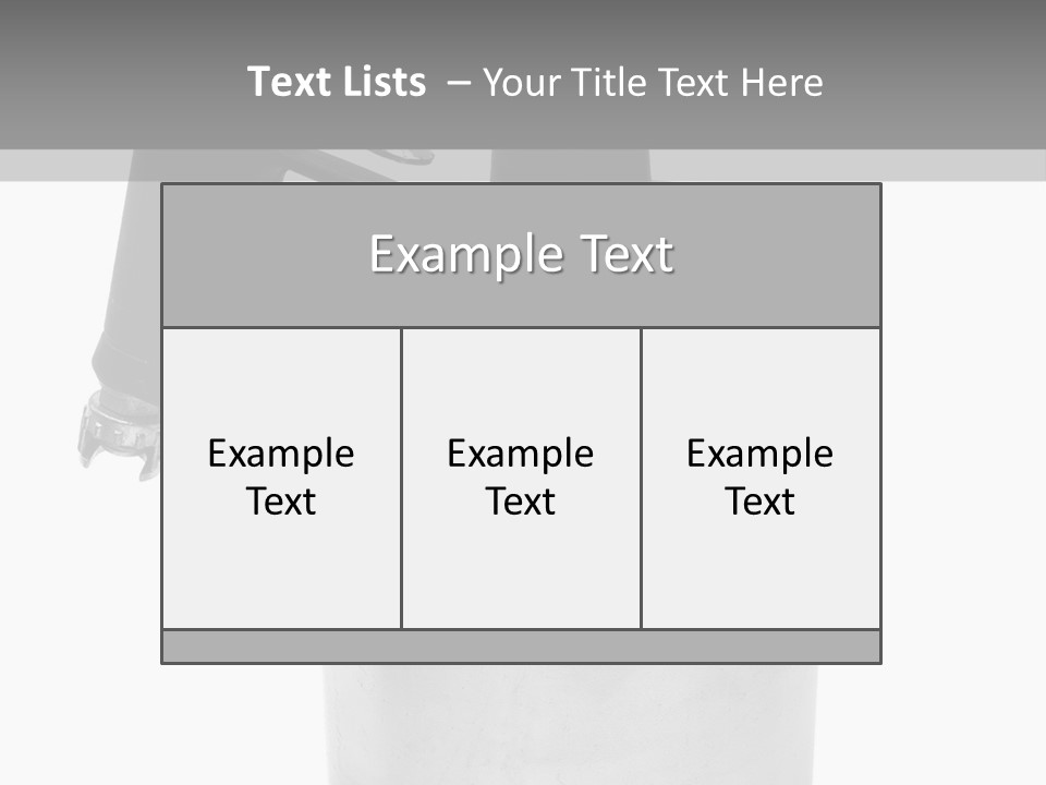 Handle Work Sprayer PowerPoint Template