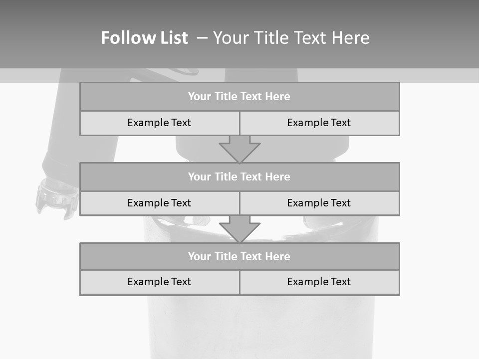 Handle Work Sprayer PowerPoint Template