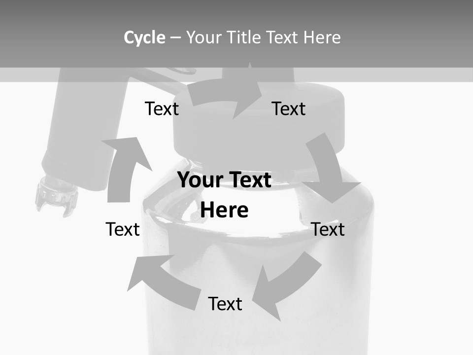 Handle Work Sprayer PowerPoint Template