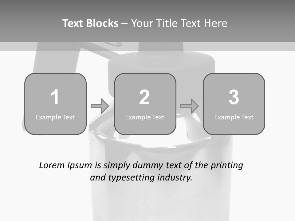 Handle Work Sprayer PowerPoint Template
