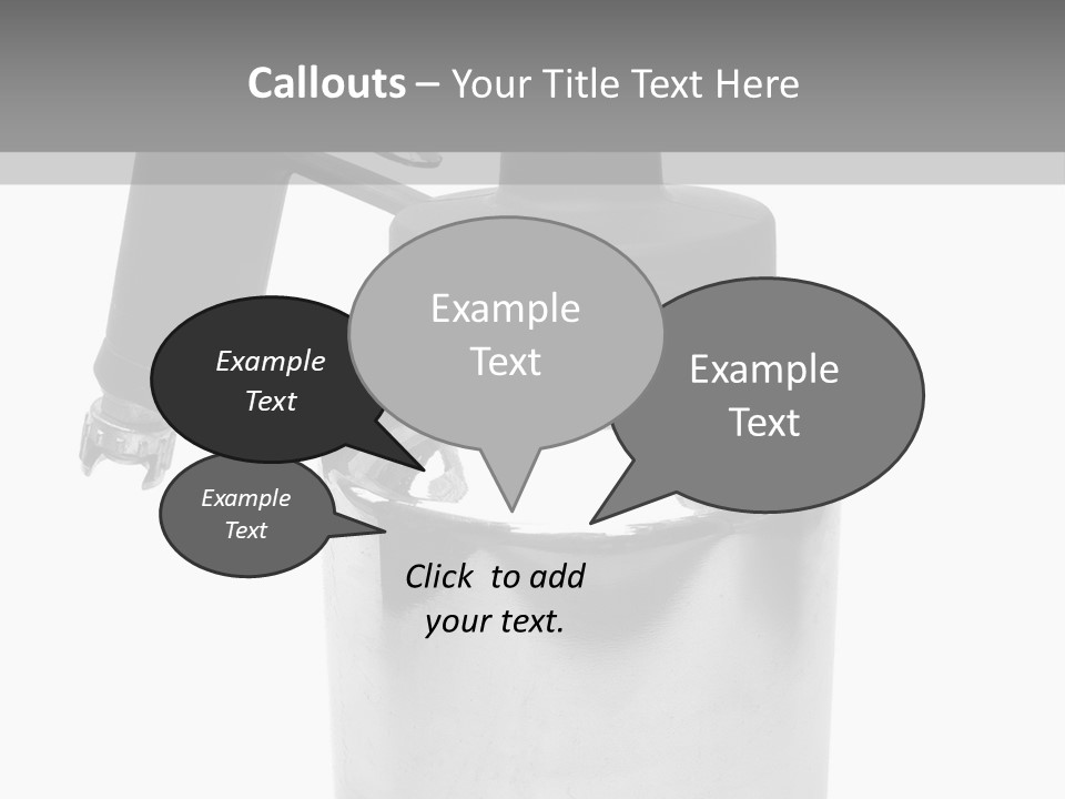 Handle Work Sprayer PowerPoint Template