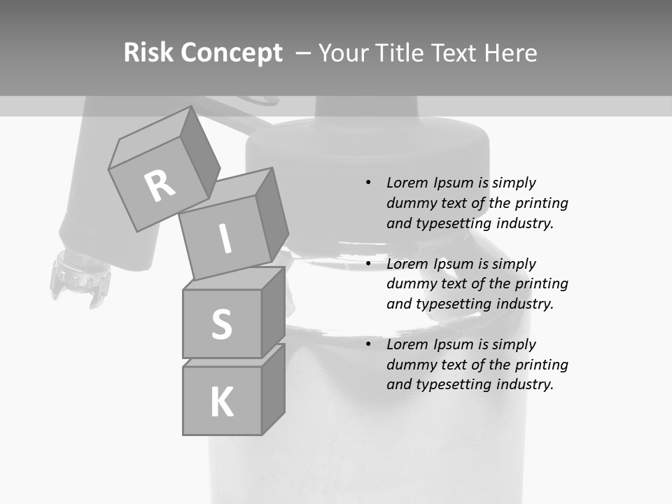 Handle Work Sprayer PowerPoint Template