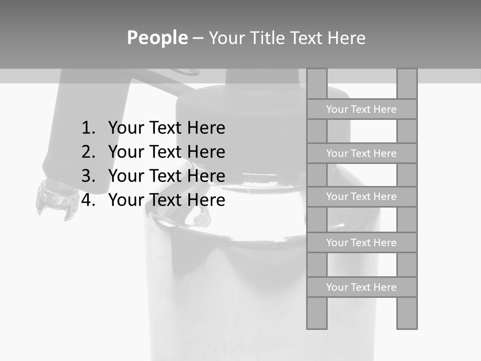 Handle Work Sprayer PowerPoint Template