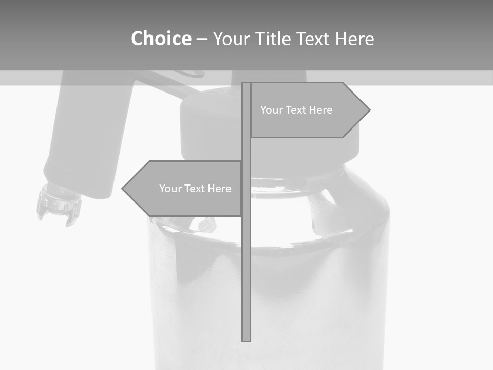 Handle Work Sprayer PowerPoint Template