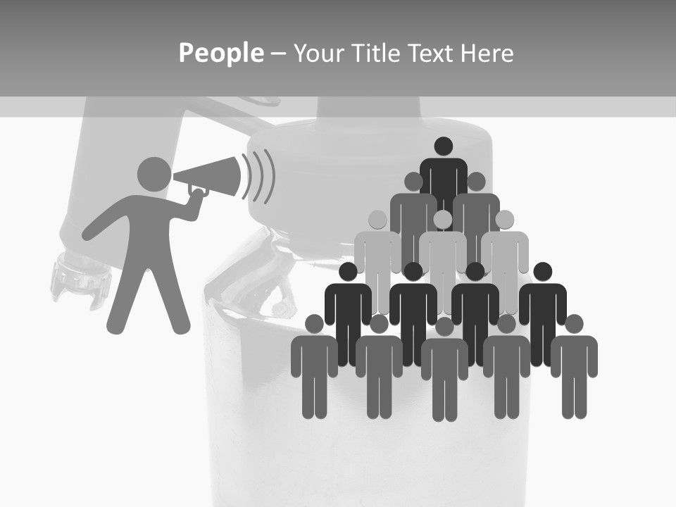 Handle Work Sprayer PowerPoint Template