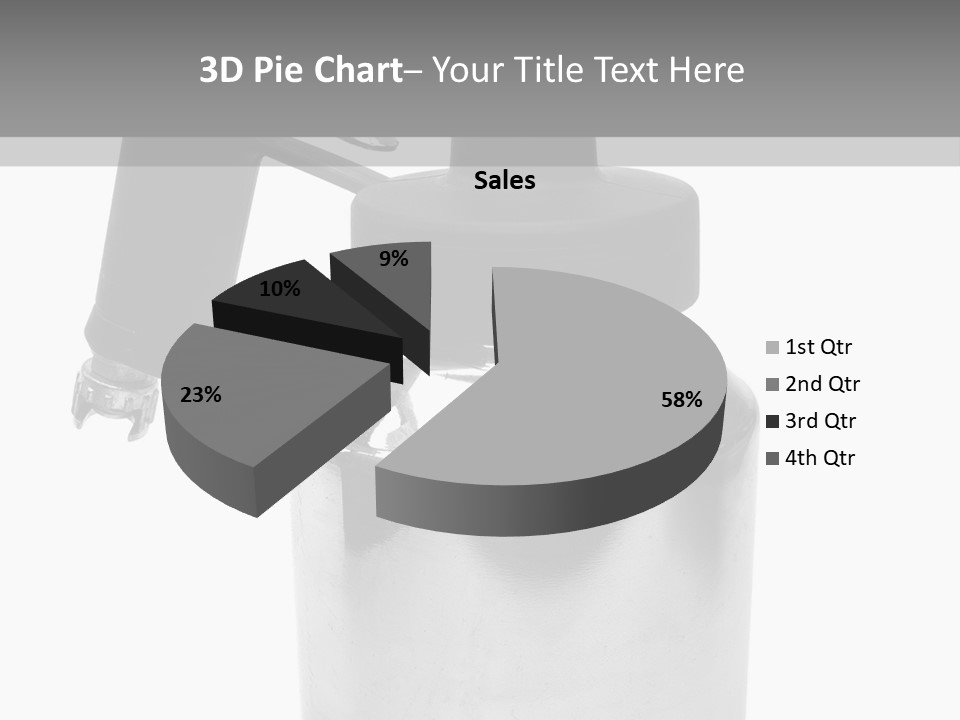 Handle Work Sprayer PowerPoint Template