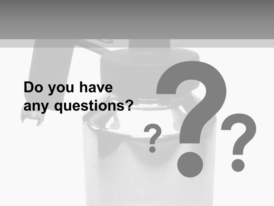 Handle Work Sprayer PowerPoint Template