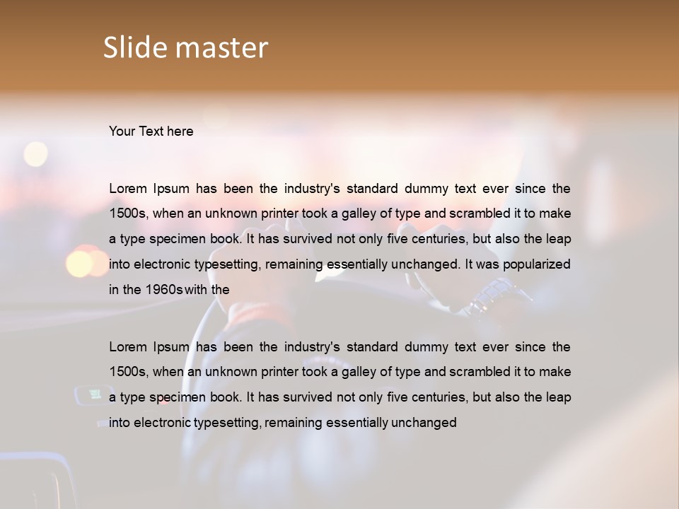 Motion Wiper Headlights PowerPoint Template