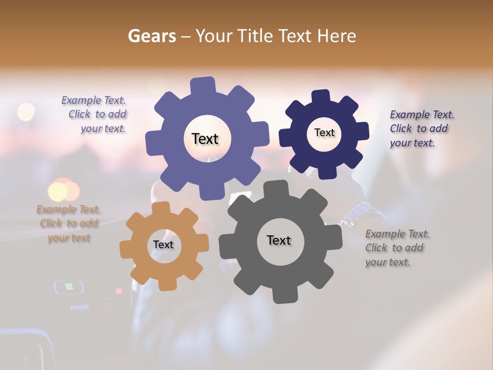 Motion Wiper Headlights PowerPoint Template