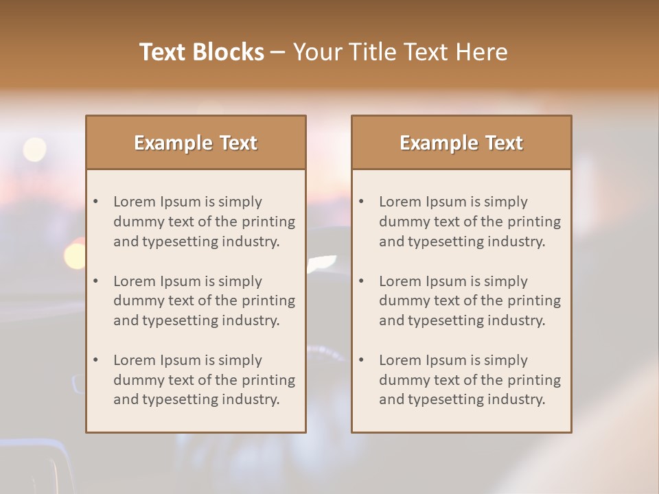 Motion Wiper Headlights PowerPoint Template