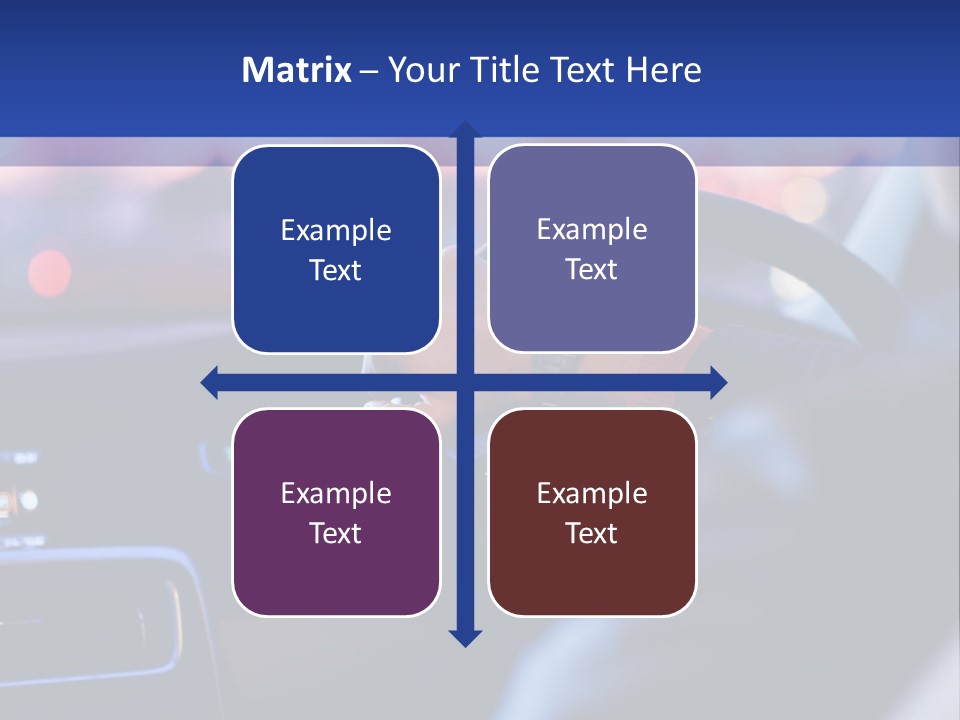 Male Dark Driver PowerPoint Template