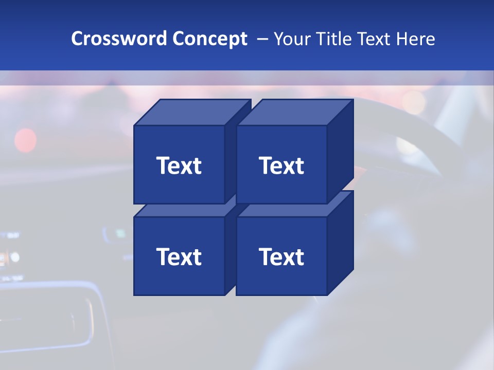 Male Dark Driver PowerPoint Template