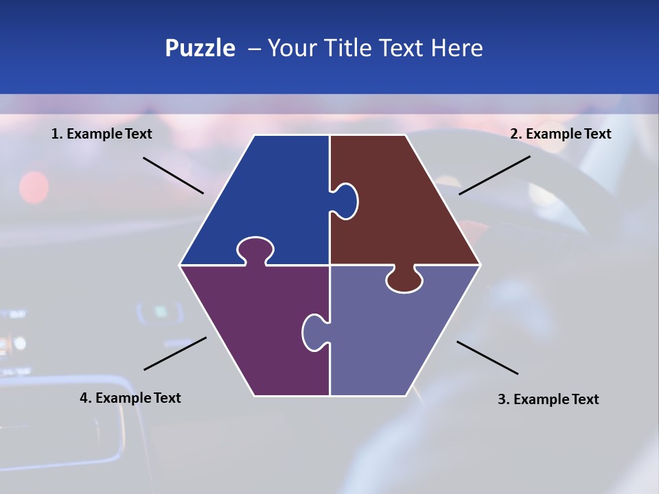 Male Dark Driver PowerPoint Template