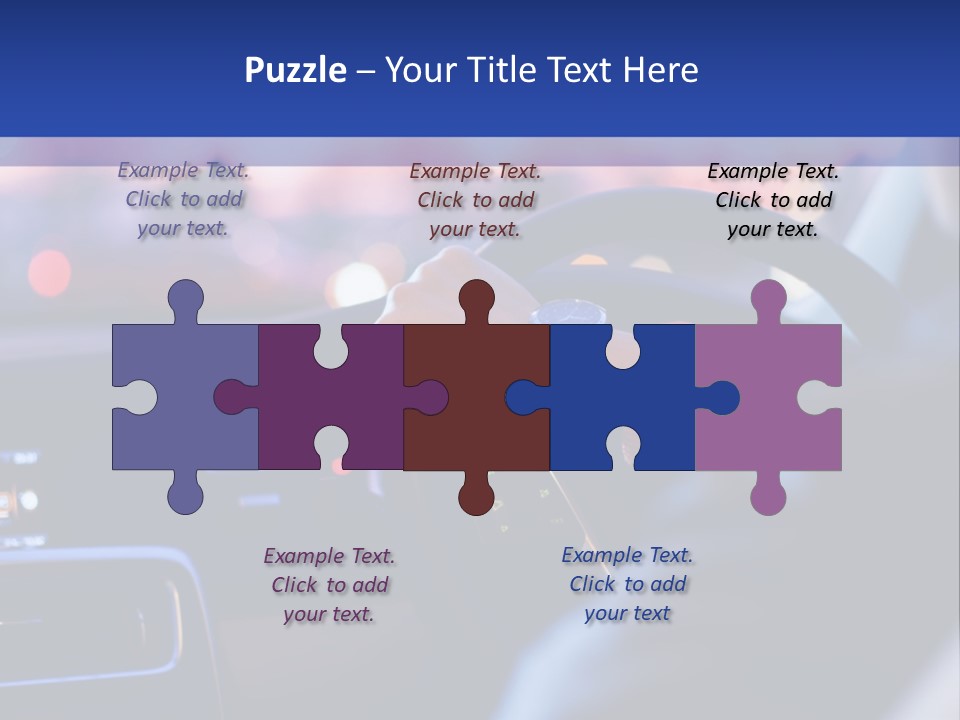 Male Dark Driver PowerPoint Template