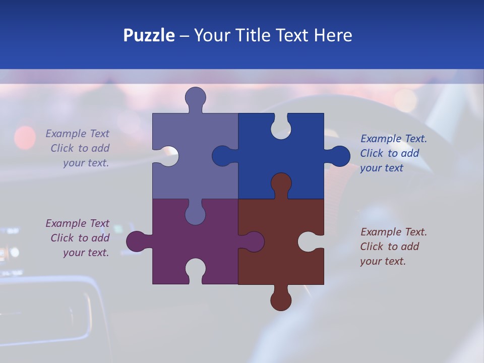 Male Dark Driver PowerPoint Template