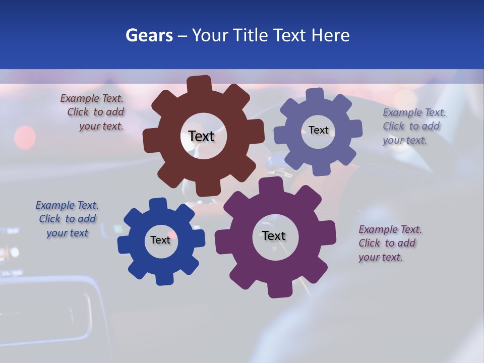 Male Dark Driver PowerPoint Template