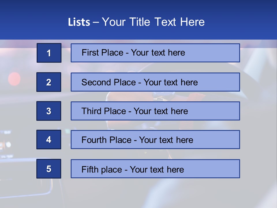 Male Dark Driver PowerPoint Template