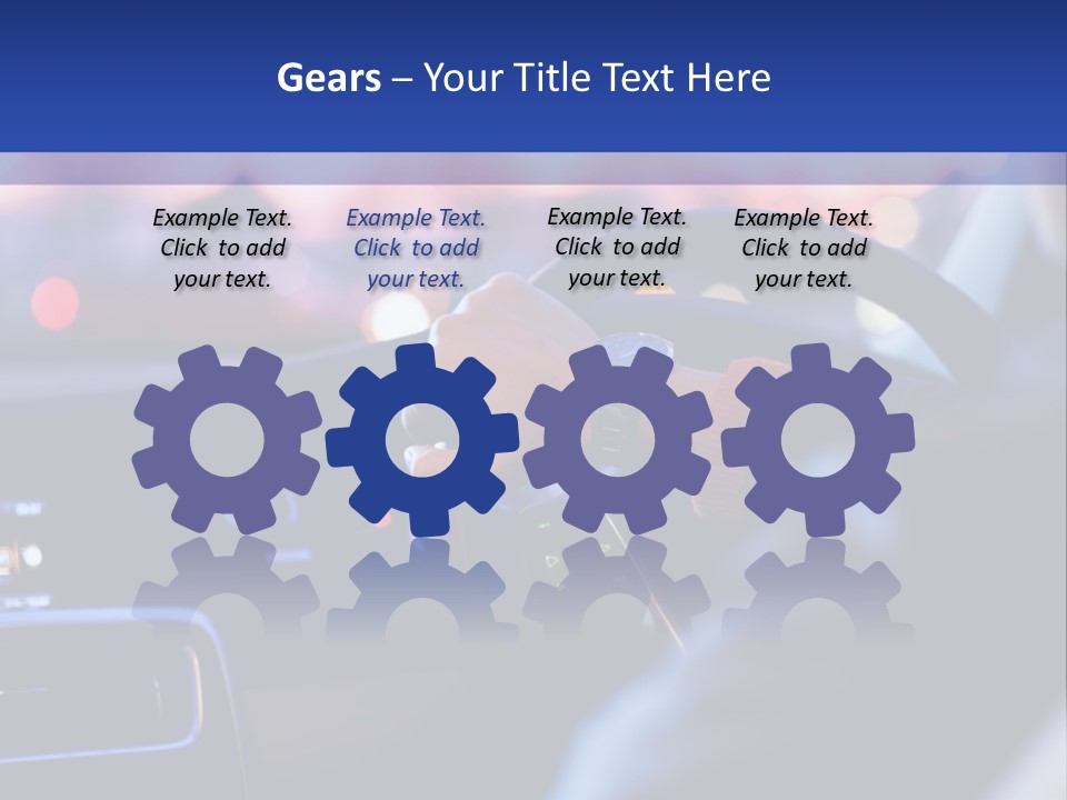 Male Dark Driver PowerPoint Template