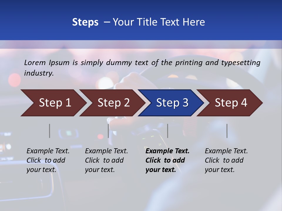 Male Dark Driver PowerPoint Template