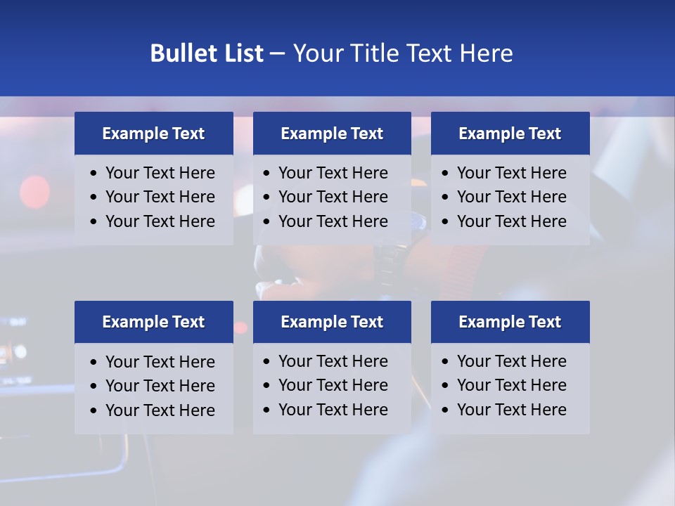 Male Dark Driver PowerPoint Template