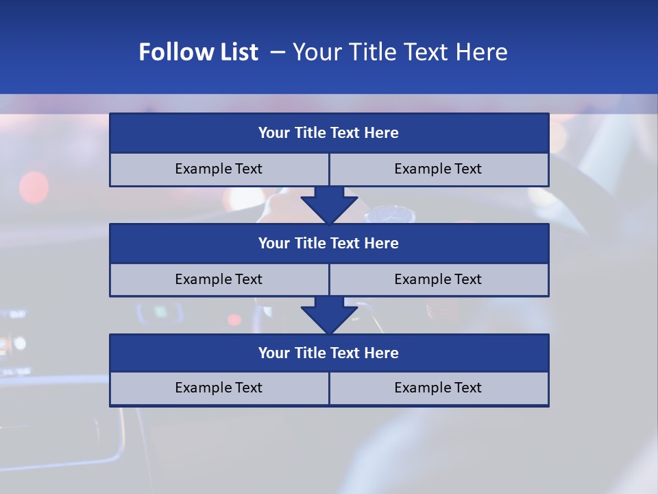 Male Dark Driver PowerPoint Template