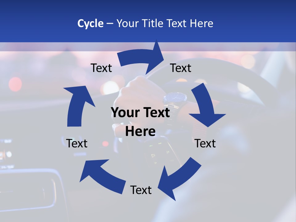 Male Dark Driver PowerPoint Template