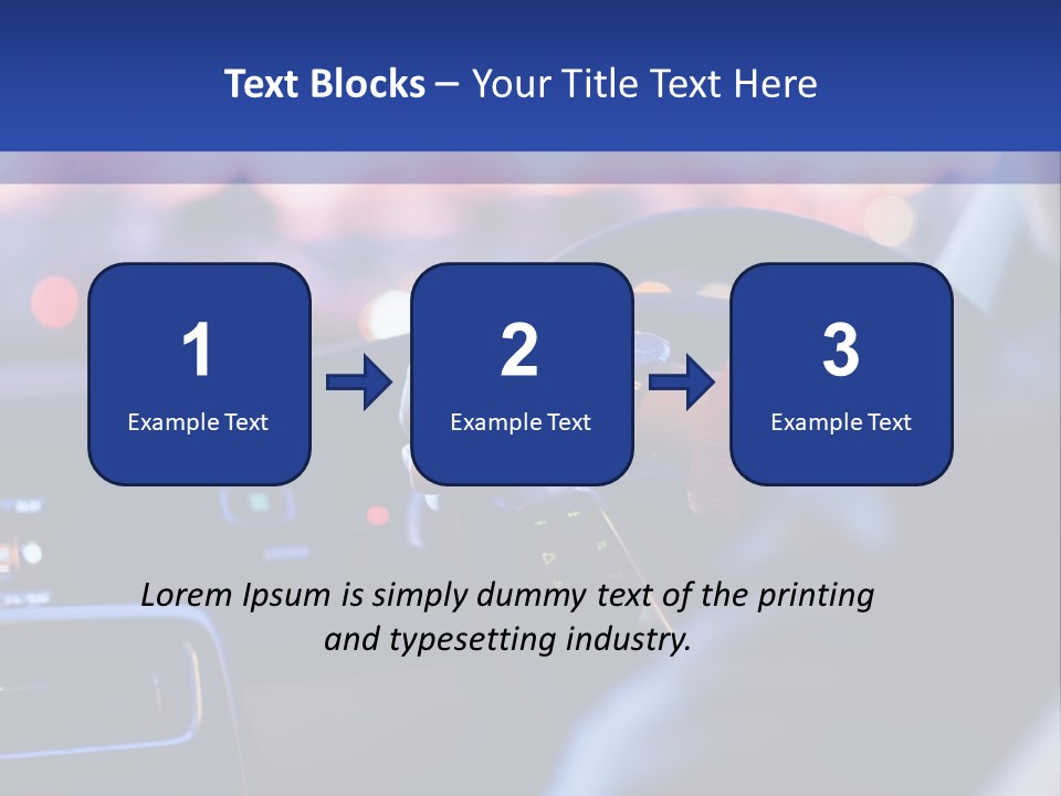 Male Dark Driver PowerPoint Template