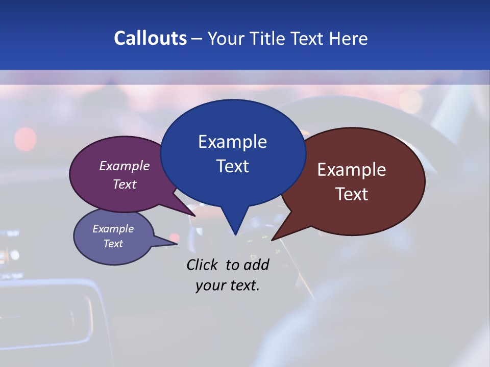Male Dark Driver PowerPoint Template