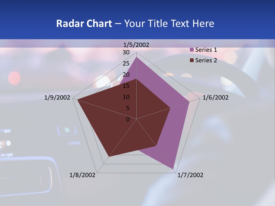 Male Dark Driver PowerPoint Template