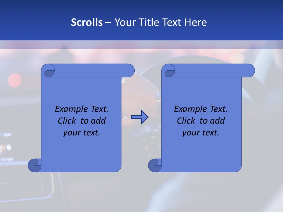 Male Dark Driver PowerPoint Template