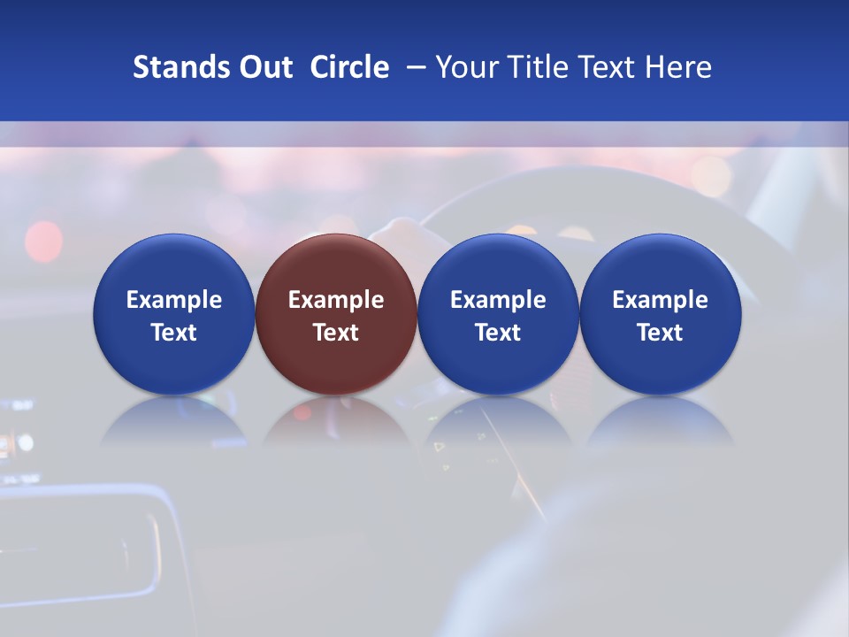 Male Dark Driver PowerPoint Template