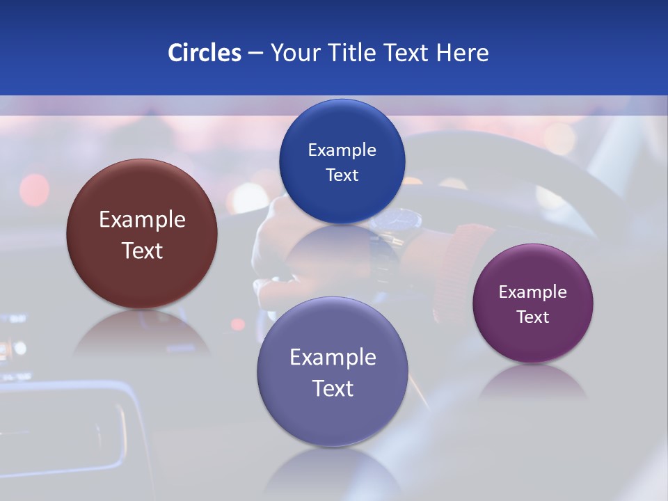 Male Dark Driver PowerPoint Template