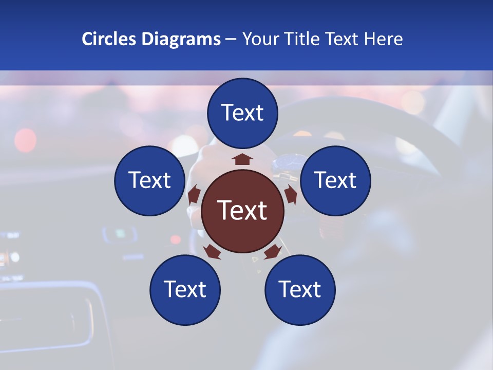 Male Dark Driver PowerPoint Template