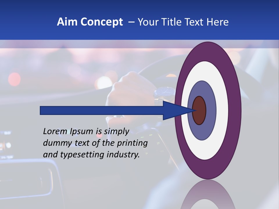 Male Dark Driver PowerPoint Template