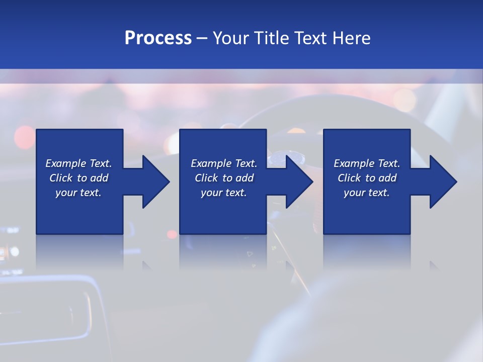 Male Dark Driver PowerPoint Template